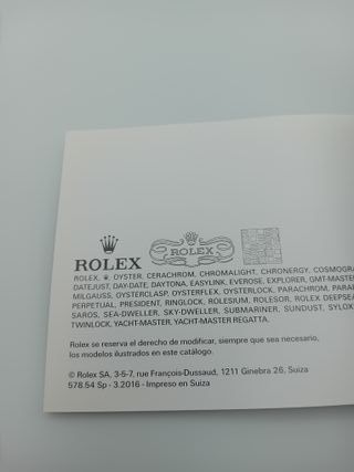 Original Rlx Oyster Perpetual Date Manual