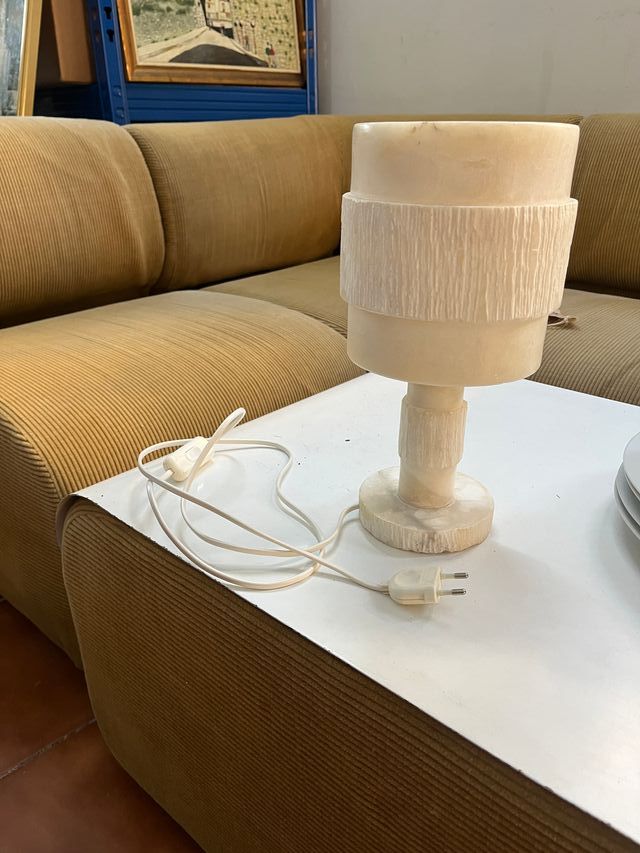 Lámpara de alabastro sobremesa, alto 30 cm