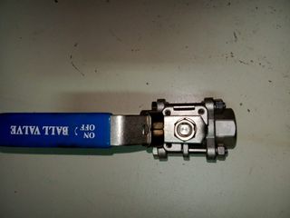 2 válvulas acero inoxidable- 1"