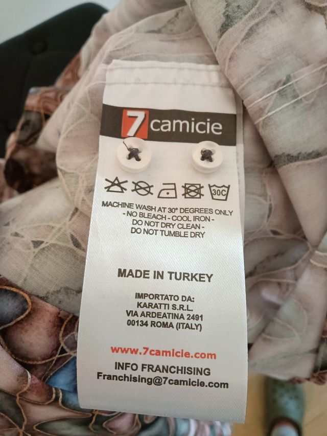 Camisa 7 Camicie talla M