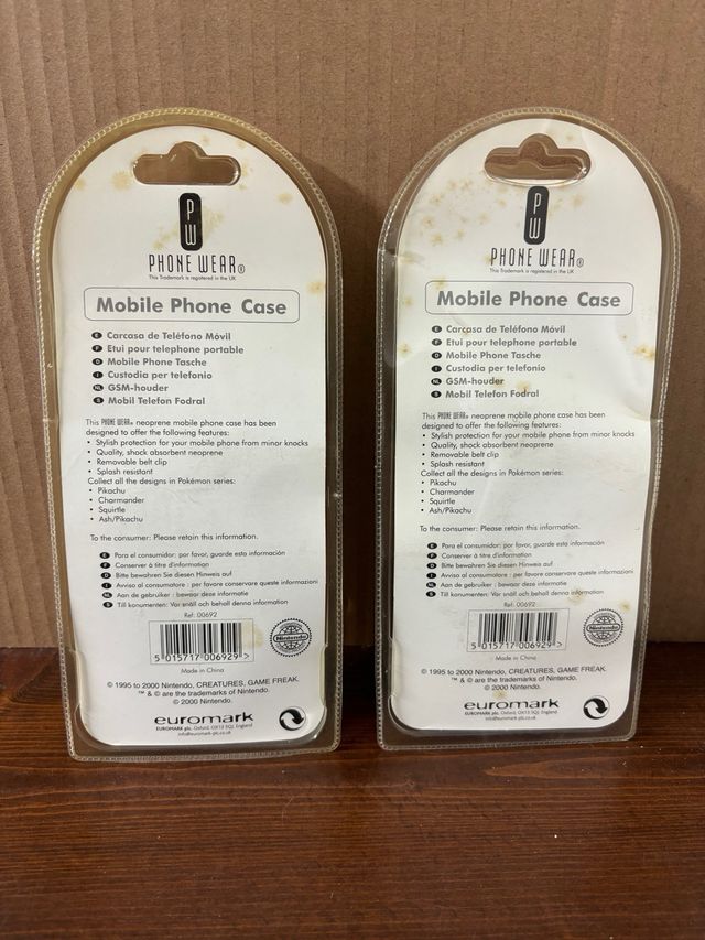 Coppia porta cellulari vintage Pokemon nuovi