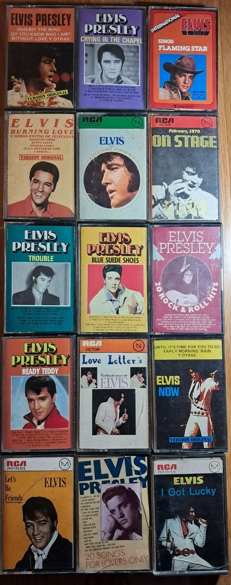 15 Casetes de Elvis Presley