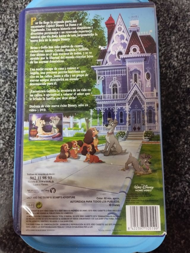 PELICULA WALT DISNEY "la Dama y el vagabundo 2