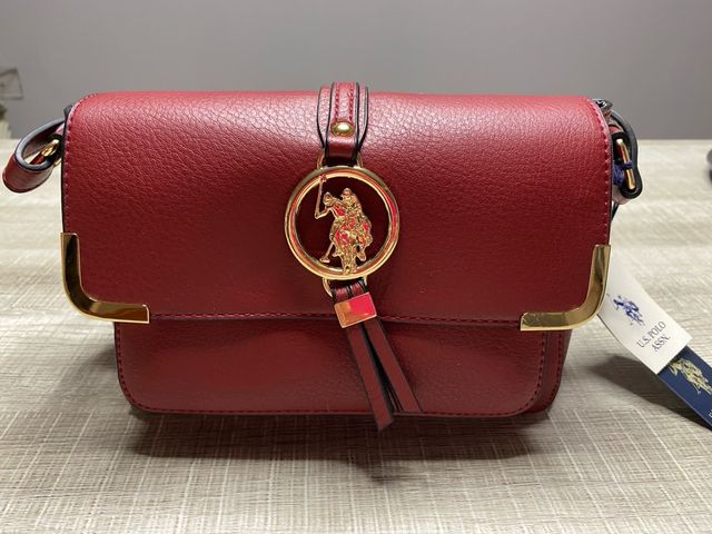 Bolso U.S. Polo Assn. - Granate - Nuevo