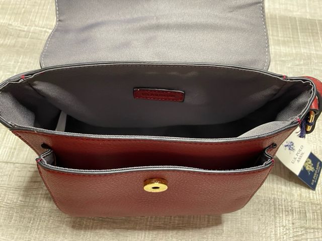 Bolso U.S. Polo Assn. - Granate - Nuevo