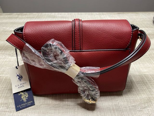 Bolso U.S. Polo Assn. - Granate - Nuevo