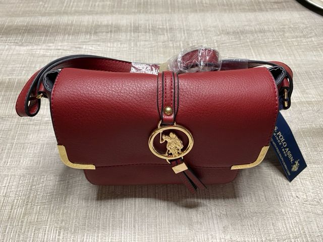 Bolso U.S. Polo Assn. - Granate - Nuevo