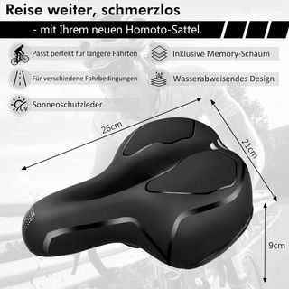 Sillin Bicicleta ergonómico, espuma viscoelástica
