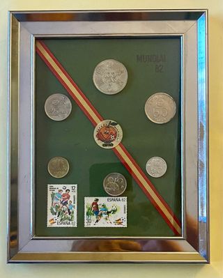 MUNDIAL-82 DE MONEDAS Y SELLOS.