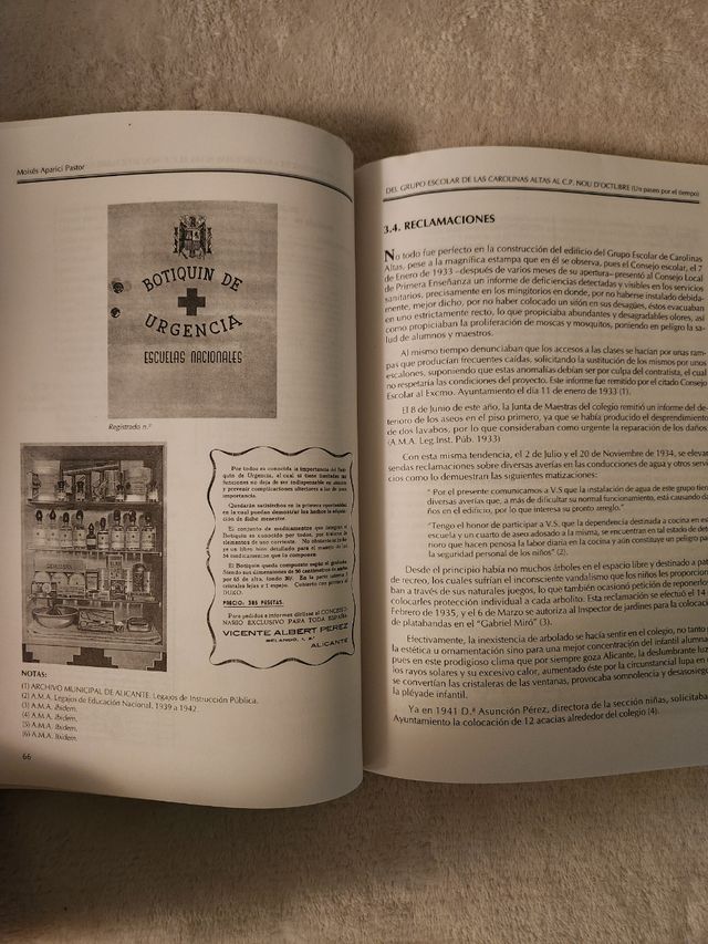 Del Grupo Escolar de las Carolinas Alt..