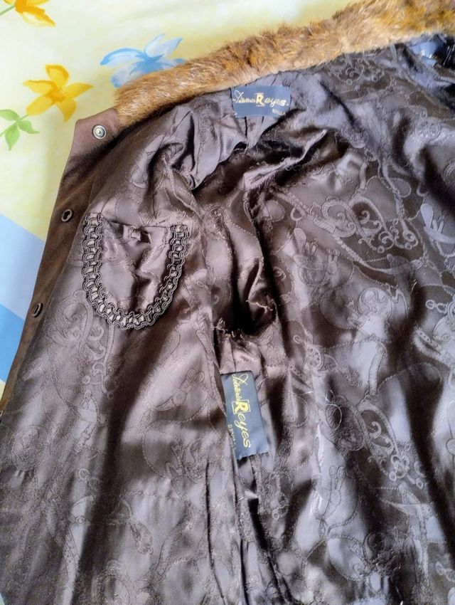 Chaquetón de ante y piel 