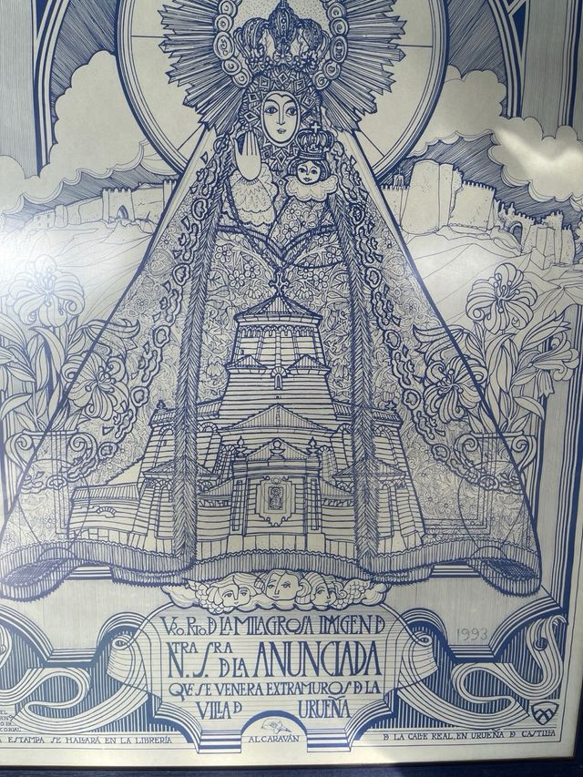 Cuadro Virgen de la Anunciada 75x55