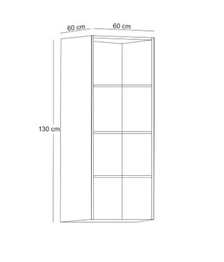 2 x Muebles blanco alto brillo 130 x 60 x 60