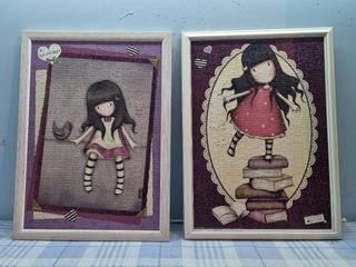 Dos cuadros de puzzles Gorjuss