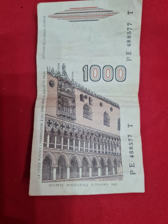 1000 lire del 1982 
