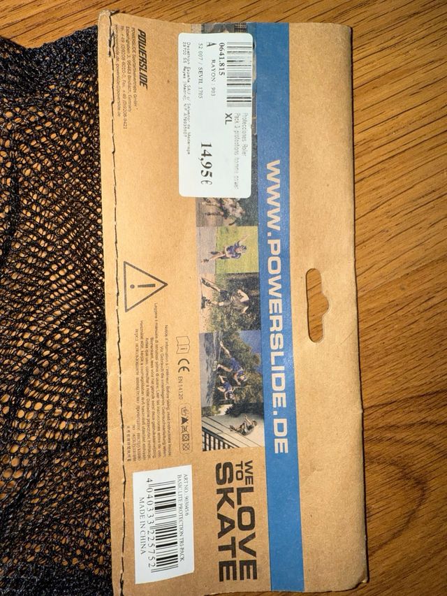 Protecciones codos, rodillas y manos