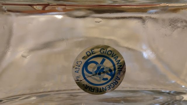 Decanter cristallo argento