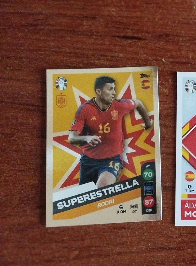 Cromo Rodri Topps UEFA Euro 2024