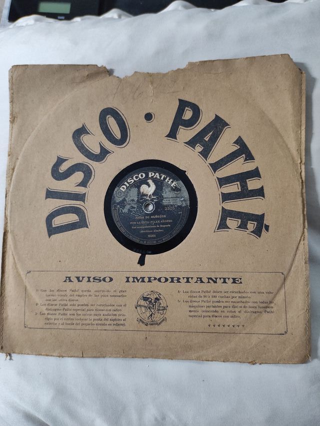 DISCOS GRAMÓFONO.DISCO PATHE