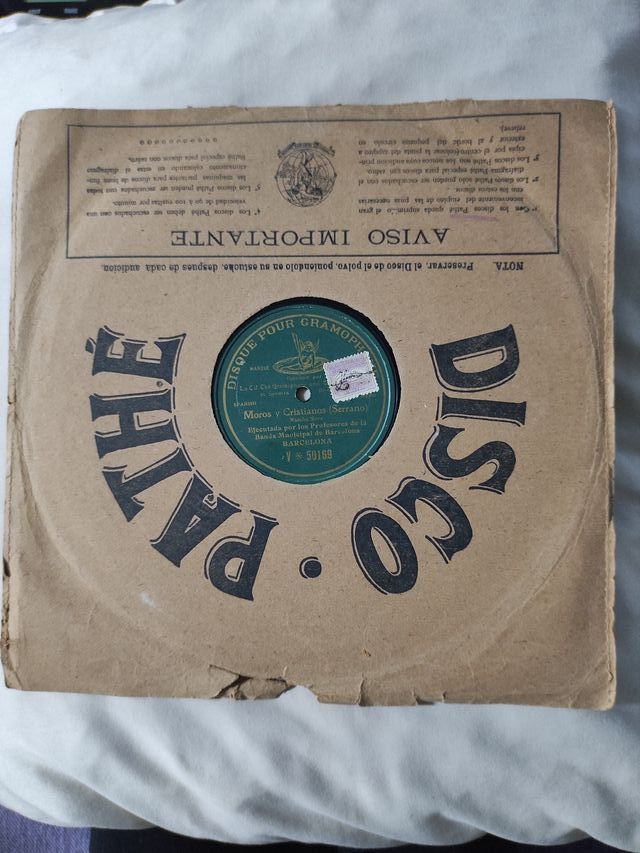DISCOS GRAMÓFONO.DISCO PATHE