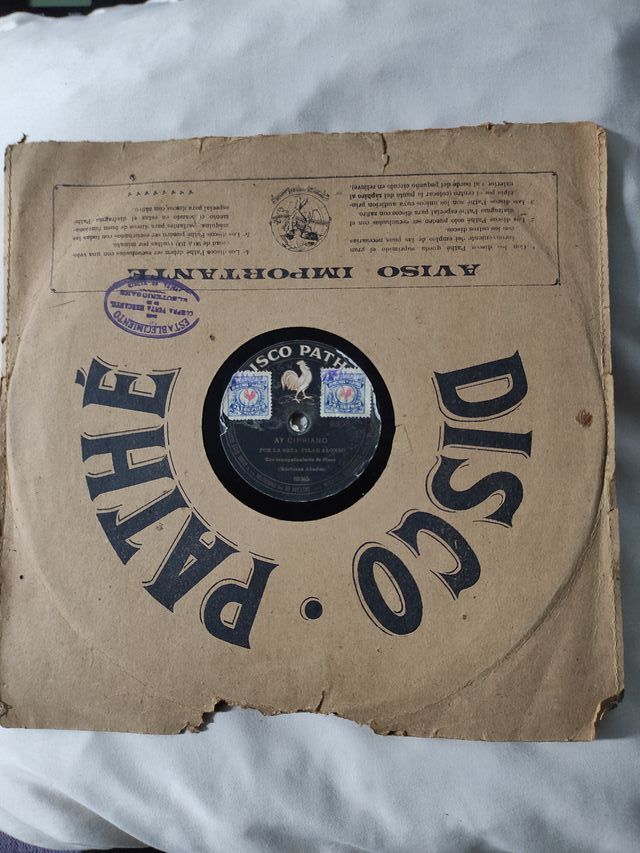 DISCOS GRAMÓFONO.DISCO PATHE