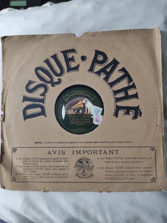 DISCOS GRAMÓFONO.DISCO PATHE