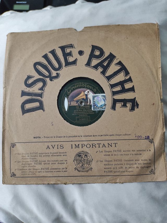 DISCOS GRAMÓFONO.DISCO PATHE