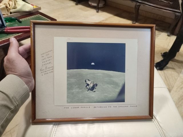 Foto original dedicada del Apolo 11