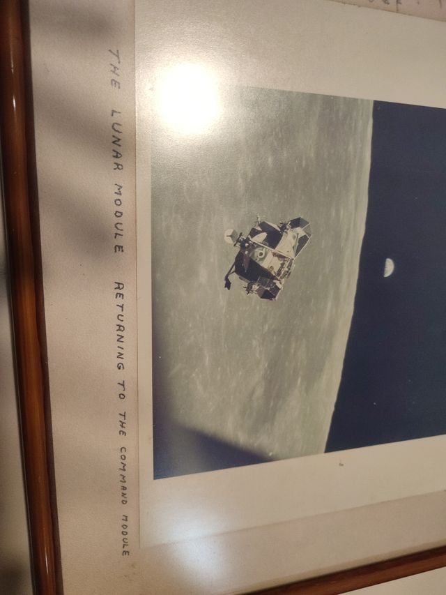 Foto original dedicada del Apolo 11