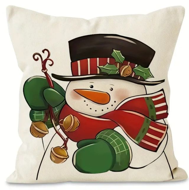 Jogo de 4 capas de almofada. 45x45. Motivos Natalinos