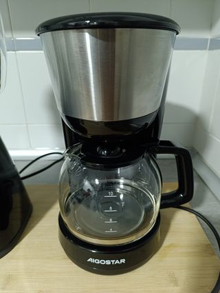 Cafetera y batidora de vaso