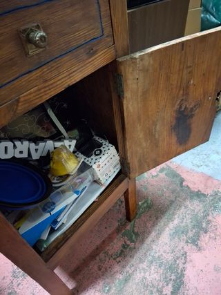 Mesita de noche pino macizo