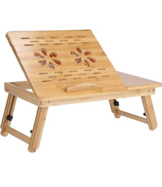 Mesa plegable de bambú para PC