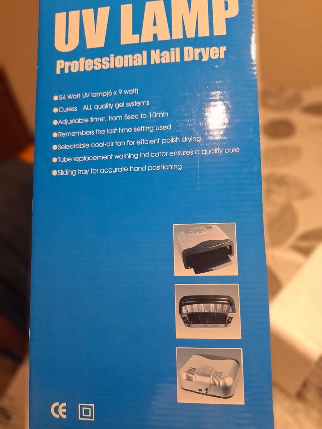 Lámpara secado uñas