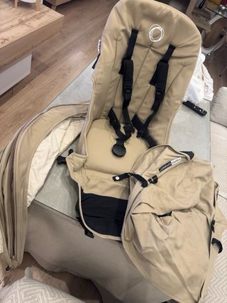 Carro bugaboo, capota aul, beige, capota de verano
