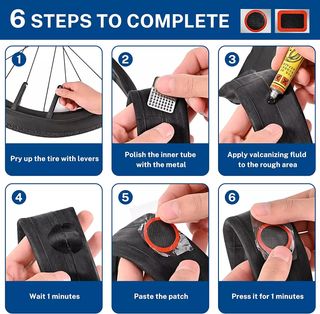 Kit riparazione Set 12 pezzi per pneumatici bici