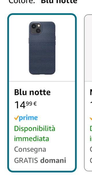 Cover Blu Notte - iPhone 13 (Spigen)
