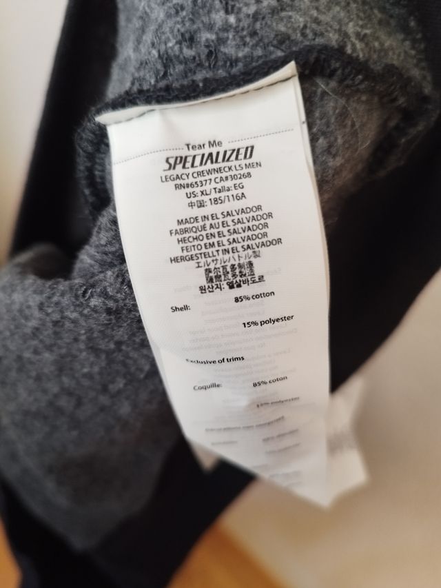 Sudadera specialized legacy crewneck ls