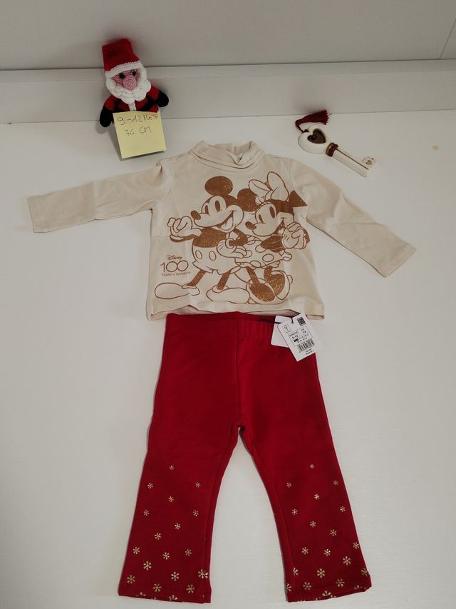 Completo natalizio nuovo 9-12 mesi.