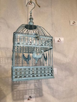 Gabbietta giardino arredamento gallo rustico