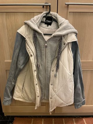 Chaqueta desigual hibrida 