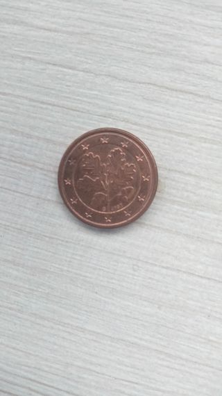 Moneda 1 céntimo 2002