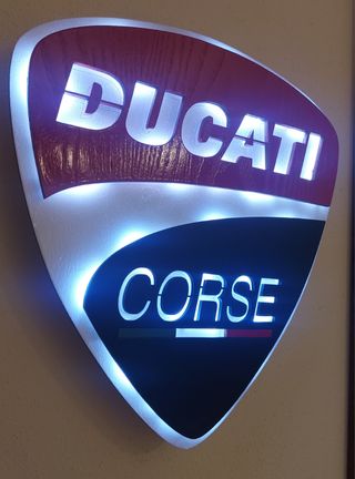Logo ducati luce led
