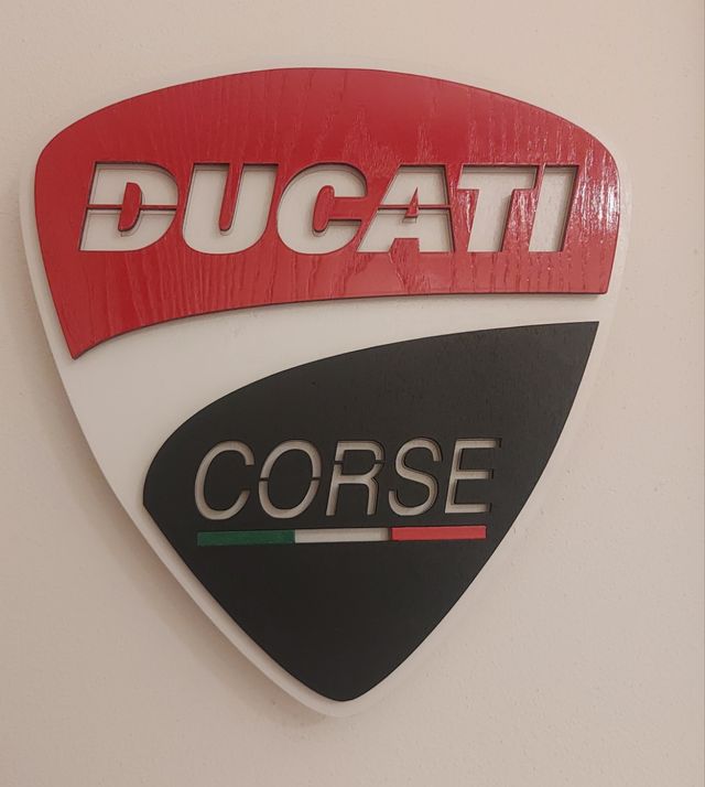 Logo ducati luce led