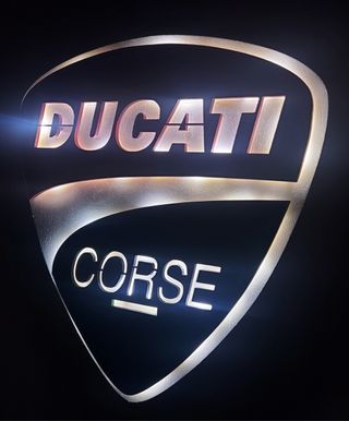 Logo ducati luce led