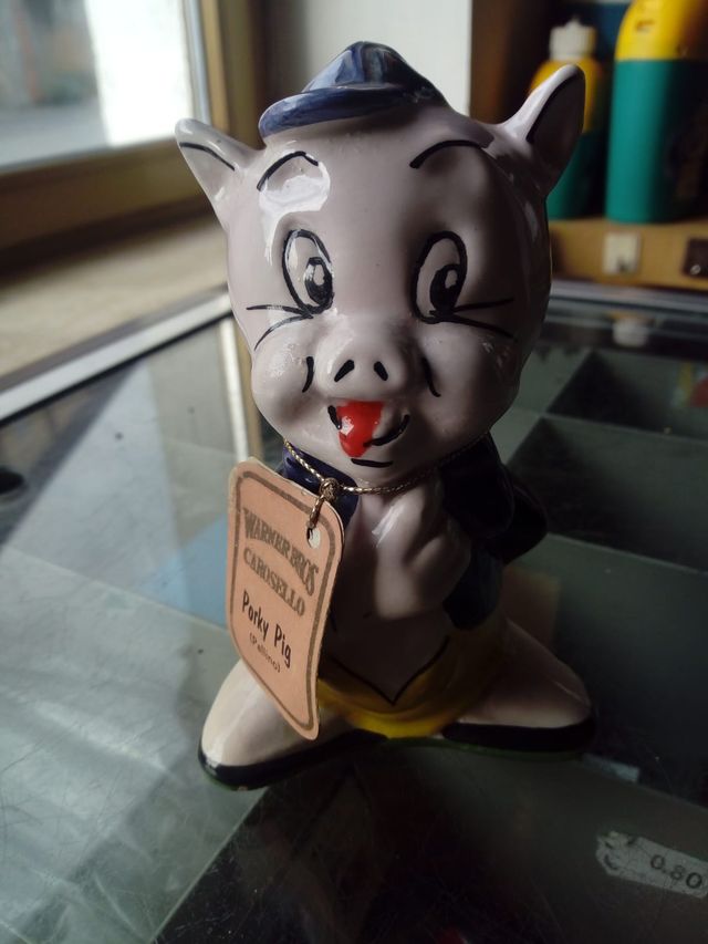 Personaggio Warner Bros  Vintage Porky Pig