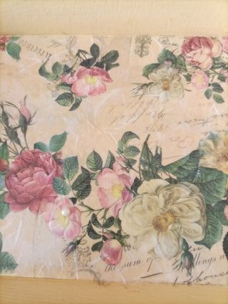 Vassoio in legno decorato