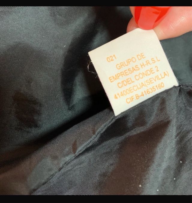 Chaqueton negro acolchado