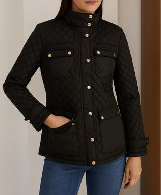 Chaqueton negro acolchado