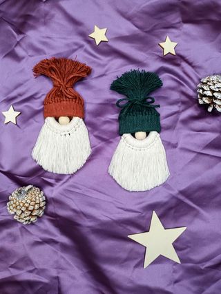 Adornos árbol de macramé